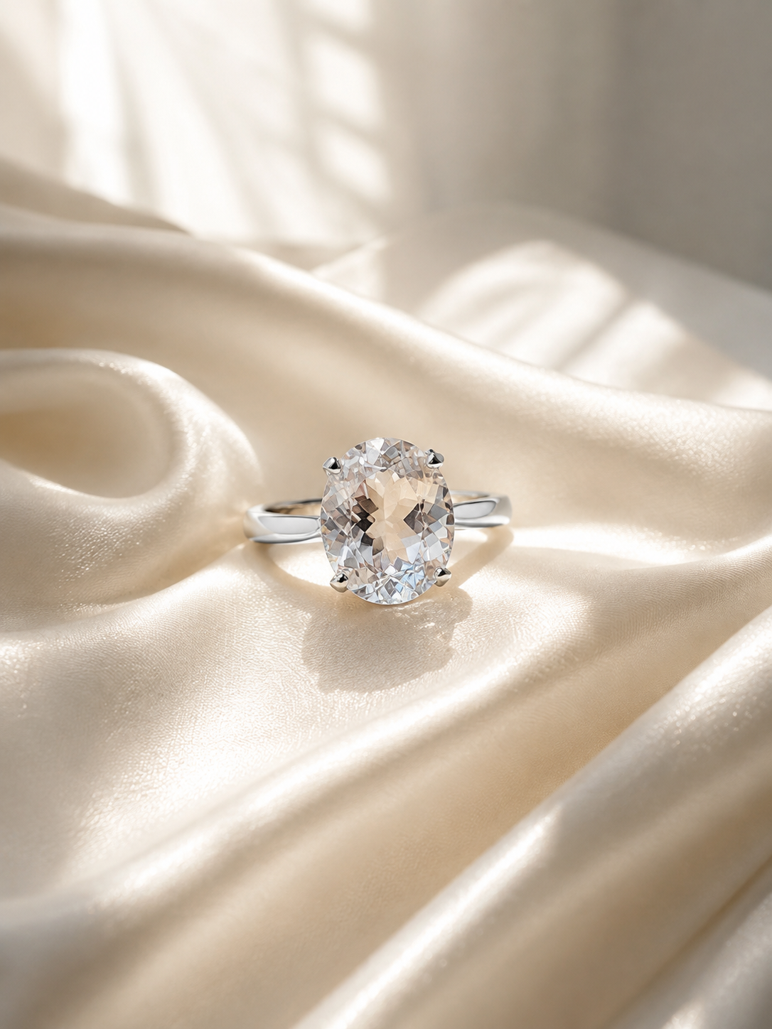 White Topaz Ring