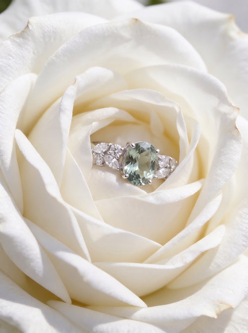 Green Amethyst Ring